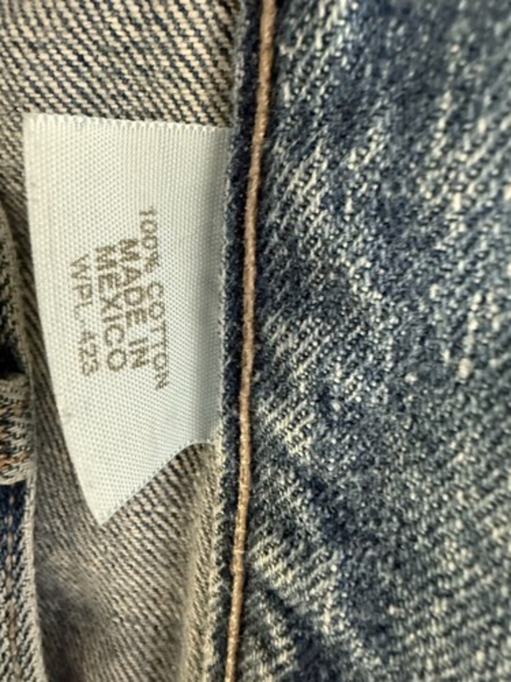 Levis 501 upcycled Custom Plaid Patchwork Denim Jeans 33x31 Grunge Y2K 90s - Picture 9 of 12